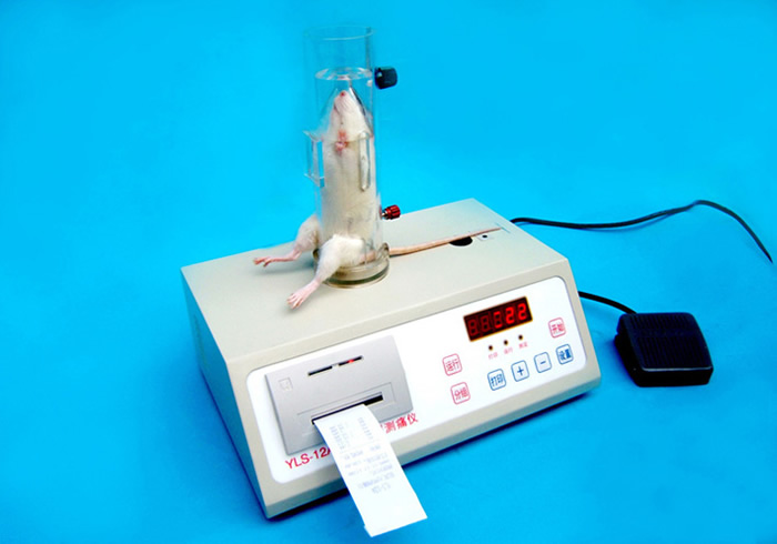 Mouse tail pain threshold detector (dolorimeter)